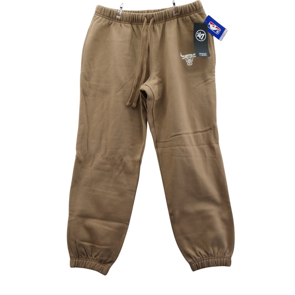 '47 Brand Sweatpants Mens‎ Medium Chicago Bulls Tan Brown NBA Joggers NWT